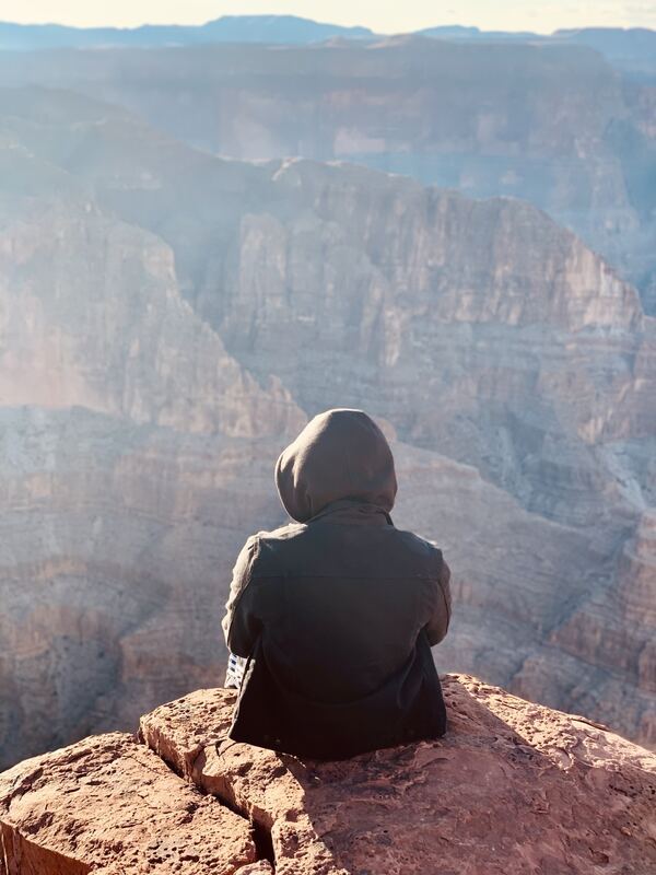 Daniel overlooking the Grand Canyon